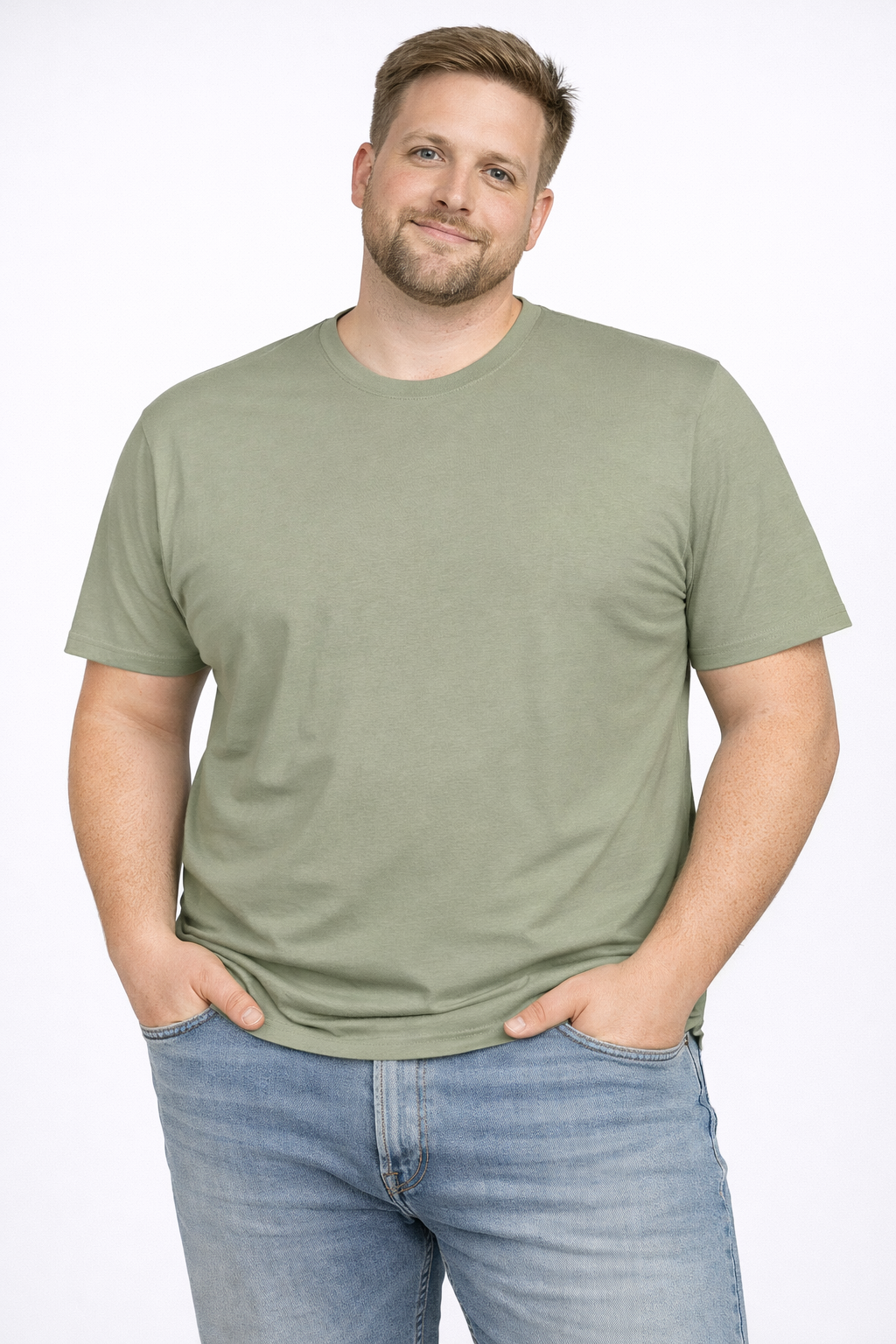 Espionage - Ensfarvet T-Shirt - Sage