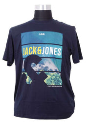 Jack & Jones - Friday Big Print T-Shirt - Navy