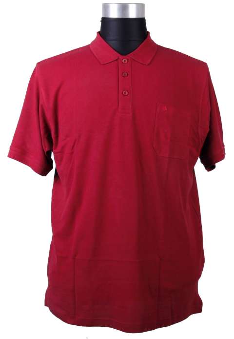 Espionage - Ensfarvet Bomulds Polo Oxblood