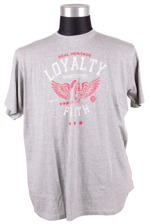 Loyalty & Faith - Wings T-Shirt - Grå