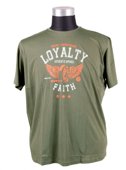 Loyalty & Faith - Wings T-Shirt - Khaki