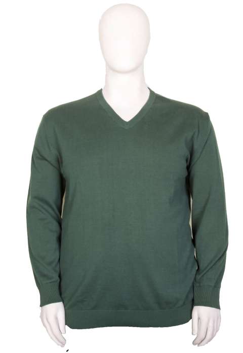 Espionage - Pullover med V-Halsudskæring - Ceder Green