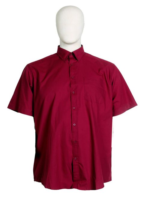 Espionage - Ensfarvet Skjorte m. Button Down - Wine billede 1