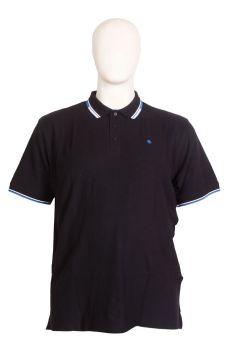 Espionage - Smart Tipped Pique Polo - Sort (1)