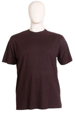 Espionage Ensfarvet T-Shirt Mørk Brun (1)