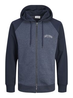 Jack & Jones - Ricky Sweat Zip Hættetrøje - Navy Blazer (1)