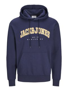 Jack & Jones - Caleb Varsity Hættetrøje - Navy Blazer (1)