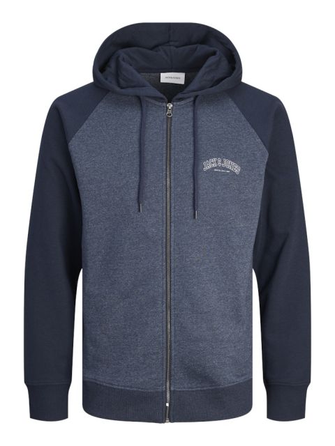 Jack & Jones - Ricky Sweat Zip Hættetrøje - Navy Blazer billede 1