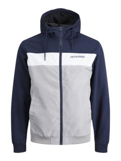 Jack & Jones - Rush Bomber Jakke m. Hætte - Navy Blazer (1)