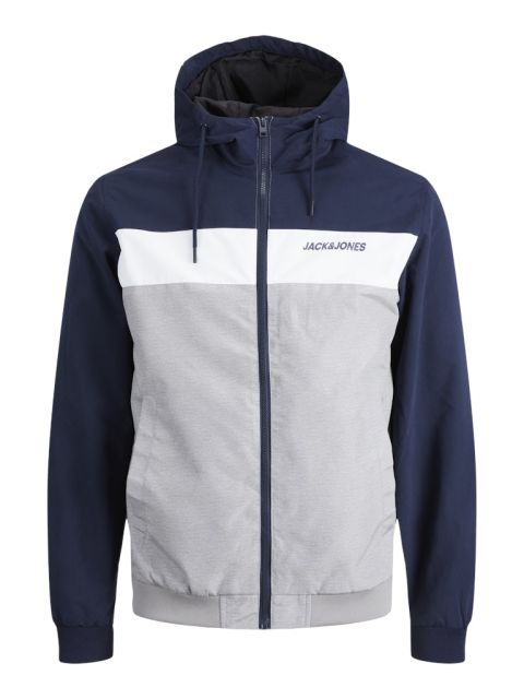 Jack & Jones - Rush Bomber Jakke m. Hætte - Navy Blazer billede 1