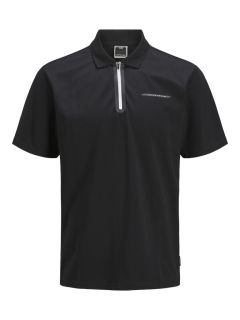 Jack & Jones - Fusion Pique Polo - Sort (1)