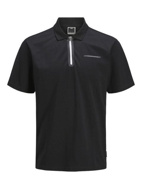 Jack & Jones - Fusion Pique Polo - Sort billede 1