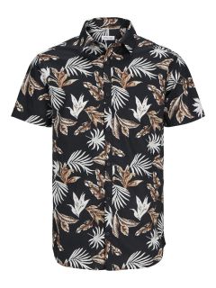 Jack & Jones - Joshua Floral Skjorte Sort (1)