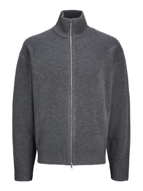 Jack & Jones - Ollie Cardigan Med Lynlås - Iron Gate billede 1