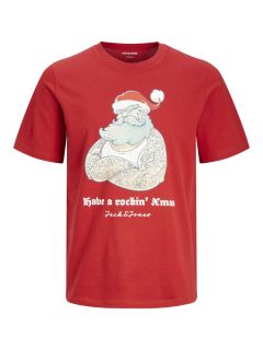 Jack & Jones - Xmas Funny T-Shirt - Scarlet Sage (1)