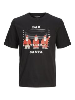 Jack & Jones - Xmas Funny T-Shirt - Sort (1)