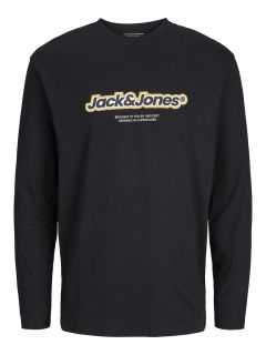 Jack & Jones - Vesterbro Newton Brand L/S T-Shirt - Sort (1)