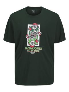 Jack & Jones - Xmas Christmas Skull T-Shirt - Scarab (1)