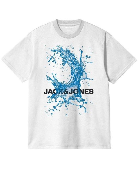 Jack & Jones - Ocean Splash T-Shirt - Hvid billede 1