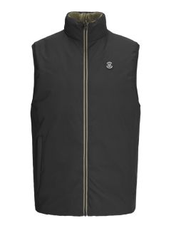 Jack & Jones - Brook Vendbar Vest - Sort/Grøn (1)