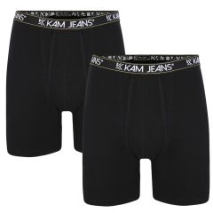 Kam - Boksershorts 2 Pak Sort (1)